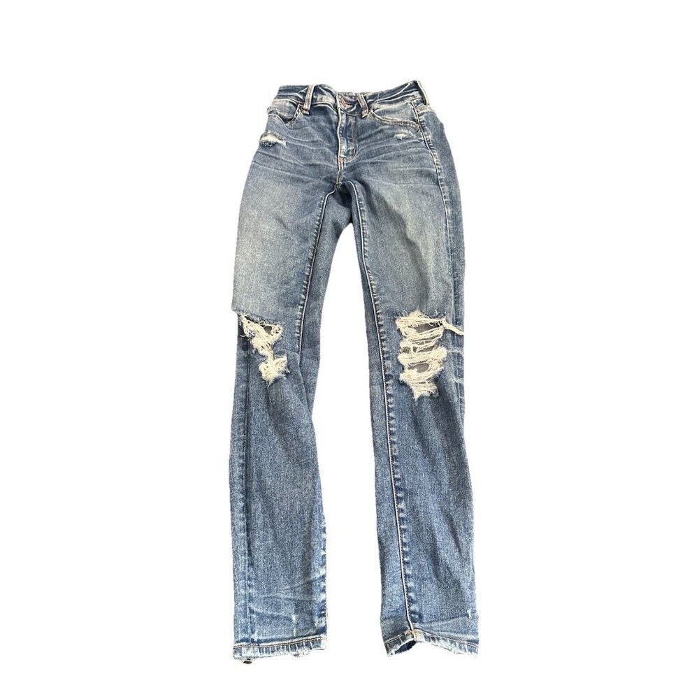 Women’s American Eagle Next Level Stretch Real Good Hi Rise Jegging Size 0 Reg